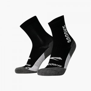 Black Brooks Mens Ghost Crew Socks | UXG-179265