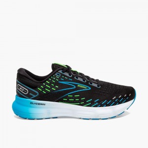 Black Brooks Mens Glycerin 20 Running Shoes | HTG-960453