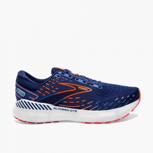 Blue Brooks Mens Glycerin GTS 20 Running Shoes | BDJ-593764