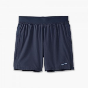 Blue Brooks Mens Sherpa 7" Shorts | VNX-082573