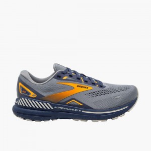 Grey Brooks Mens Adrenaline GTS 23 Running Shoes | PMO-756394