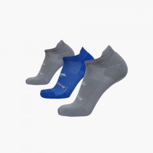 Grey Brooks Mens Run-In No Show 3-Pack Socks | HKM-945187