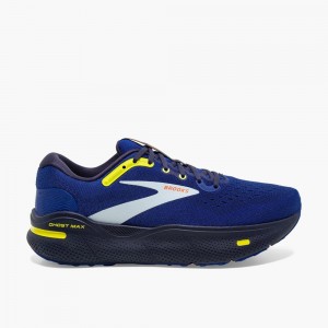 Navy Brooks Mens Ghost Max Running Shoes | ICH-397802