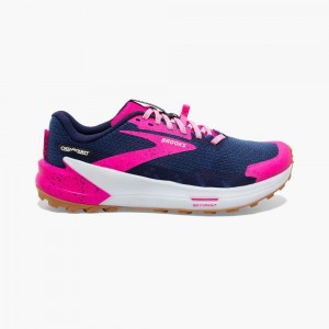 Navy Brooks Womens Catamount 2 Running Shoes | PKW-206794