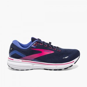 Navy Brooks Womens Ghost 15 GTX Running Shoes | PNJ-426831