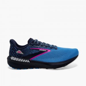 Navy Brooks Womens Launch GTS 10 Running Shoes | BGM-281045