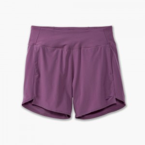 Purple Brooks Womens Chaser 7" Shorts | JND-026749