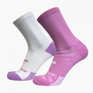 Purple Brooks Womens Ghost Lite Crew 2-Pack Socks | ASP-684352