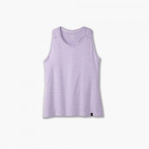 Purple Brooks Womens Luxe Tank Top | XHB-194037