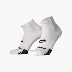 White Brooks Mens Ghost Lite Quarter 2-Pack Socks | ZPK-548031