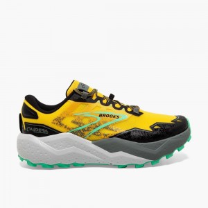 Yellow Brooks Mens Caldera 7 Trail Running Shoes | YHW-591637