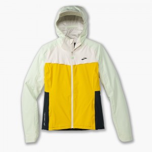 Yellow Brooks Womens High Point Waterproof Jacket | RHB-710396