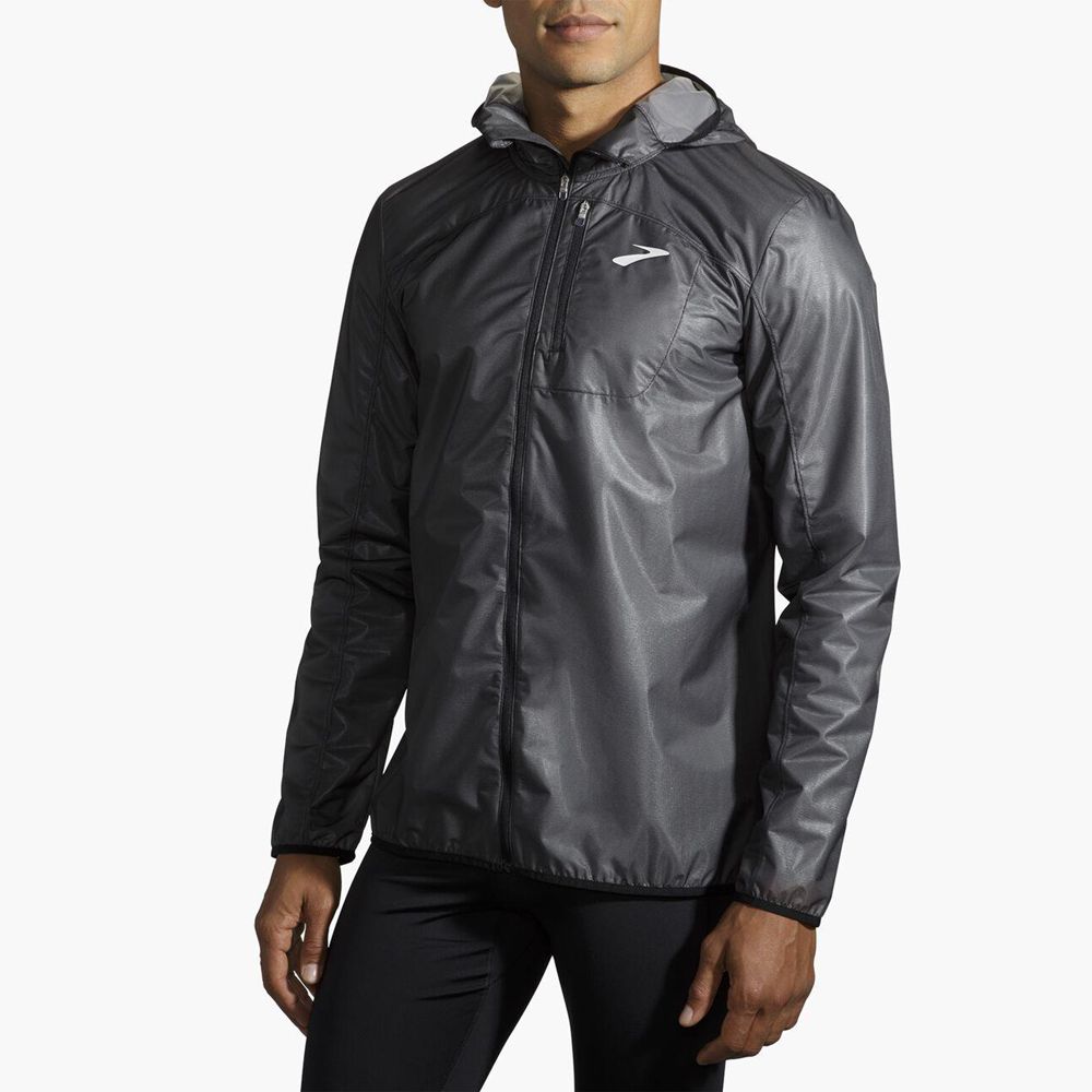 Black Brooks Mens All Altitude Jacket | GYJ-295603