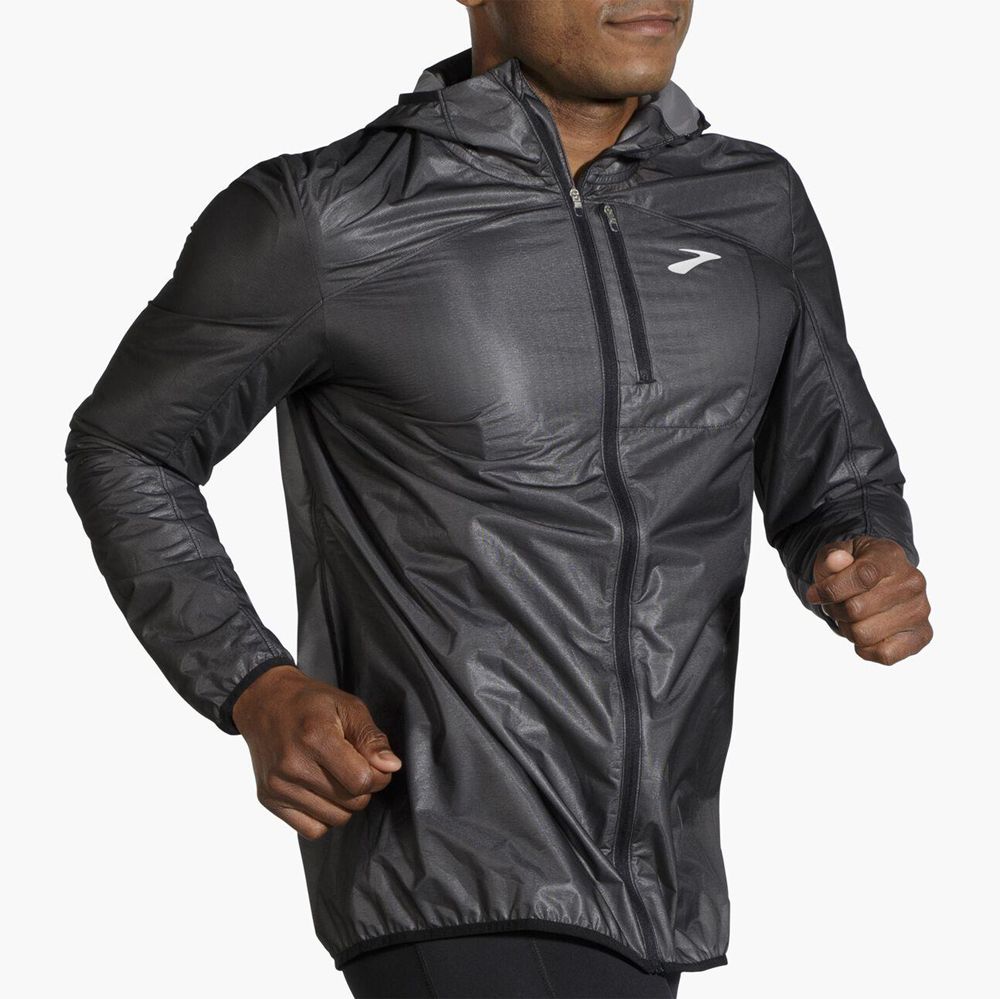 Black Brooks Mens All Altitude Jacket | GYJ-295603