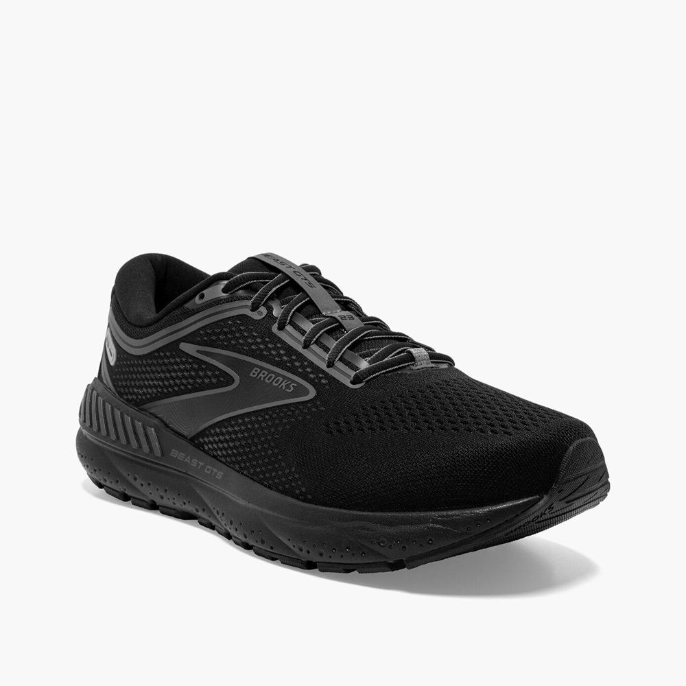 Black Brooks Mens Beast GTS 23 Running Shoes | ONP-605348