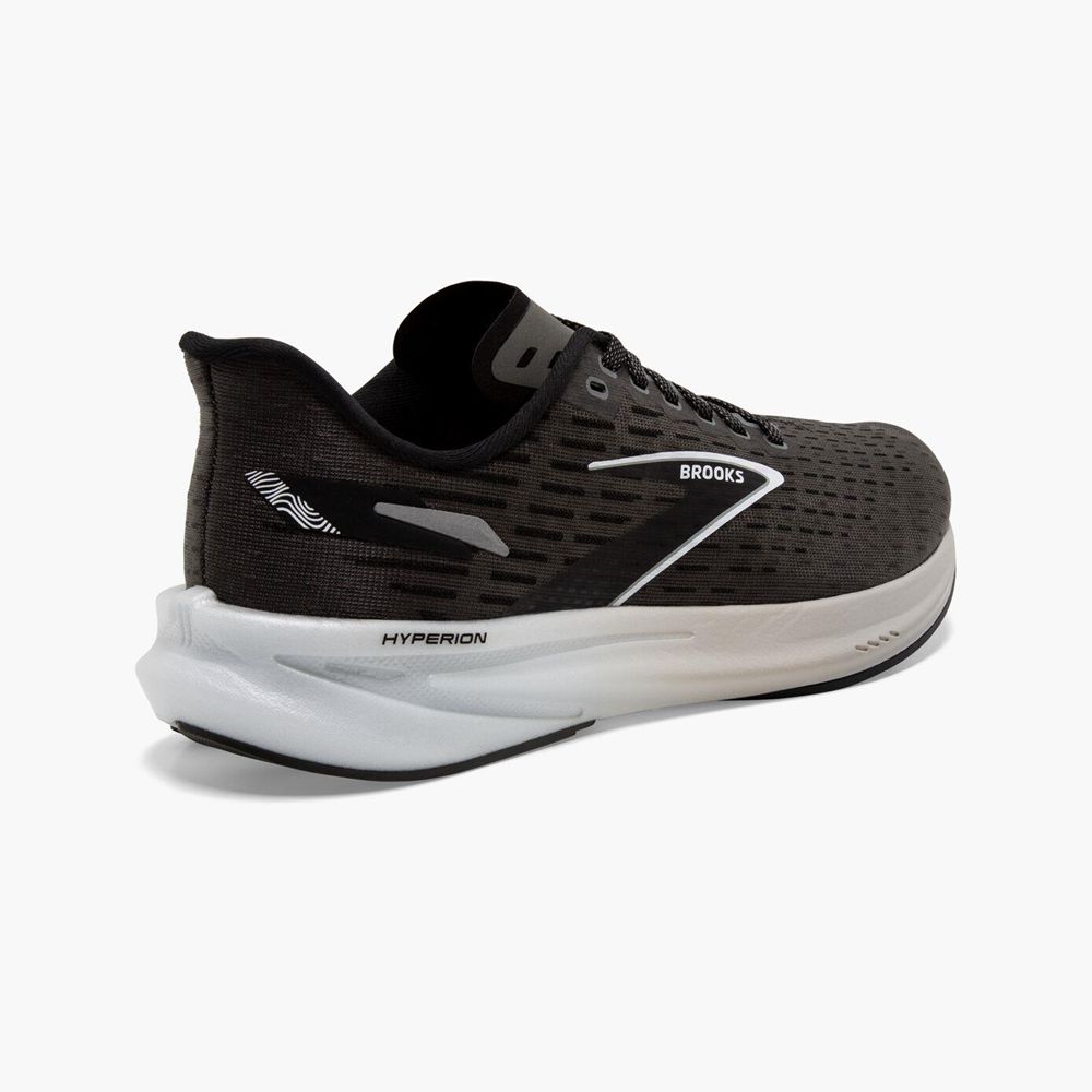 Black Brooks Mens Hyperion Running Shoes | ROT-039184