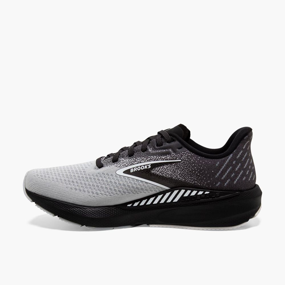 Black Brooks Mens Launch GTS 10 Running Shoes | TGZ-524970