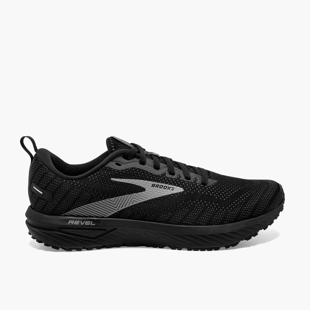 Black Brooks Mens Revel 6 Running Shoes | VDU-683712