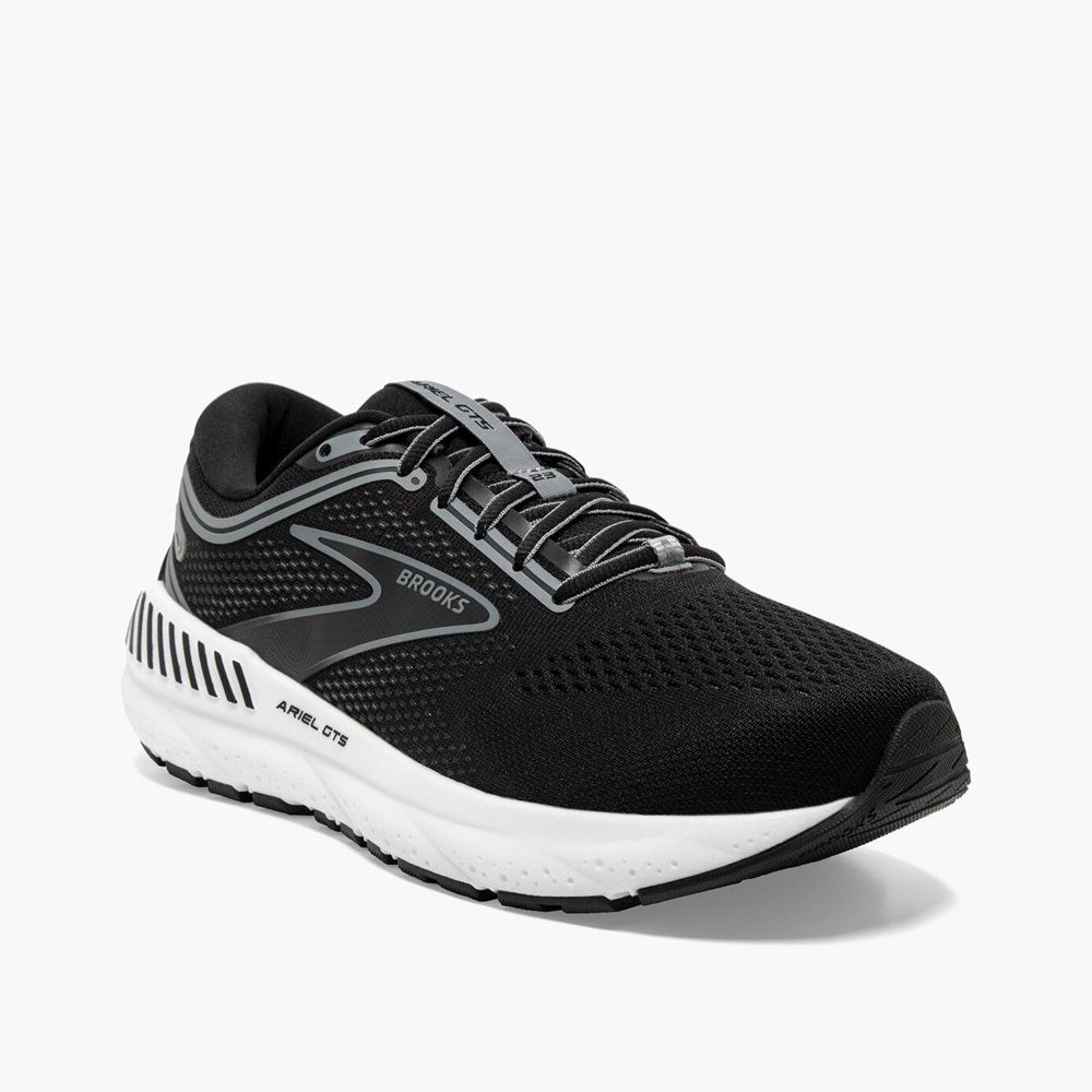 Black Brooks Womens Ariel GTS 23 Running Shoes | ZEX-125389