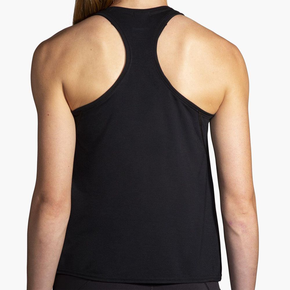 Black Brooks Womens Distance 3.0 Tank Top | QRH-286934