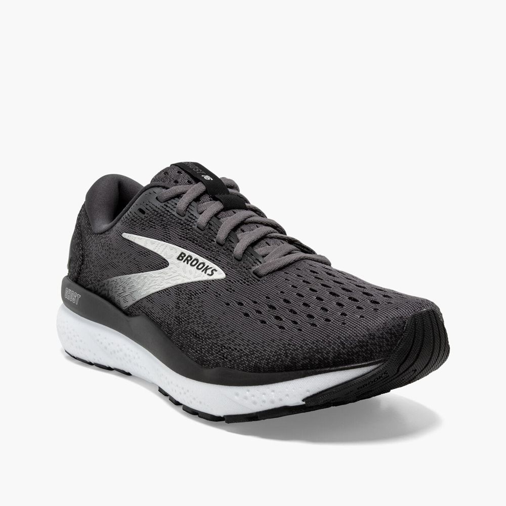 Black Brooks Womens Ghost 16 Sports Shoes | ICE-846317