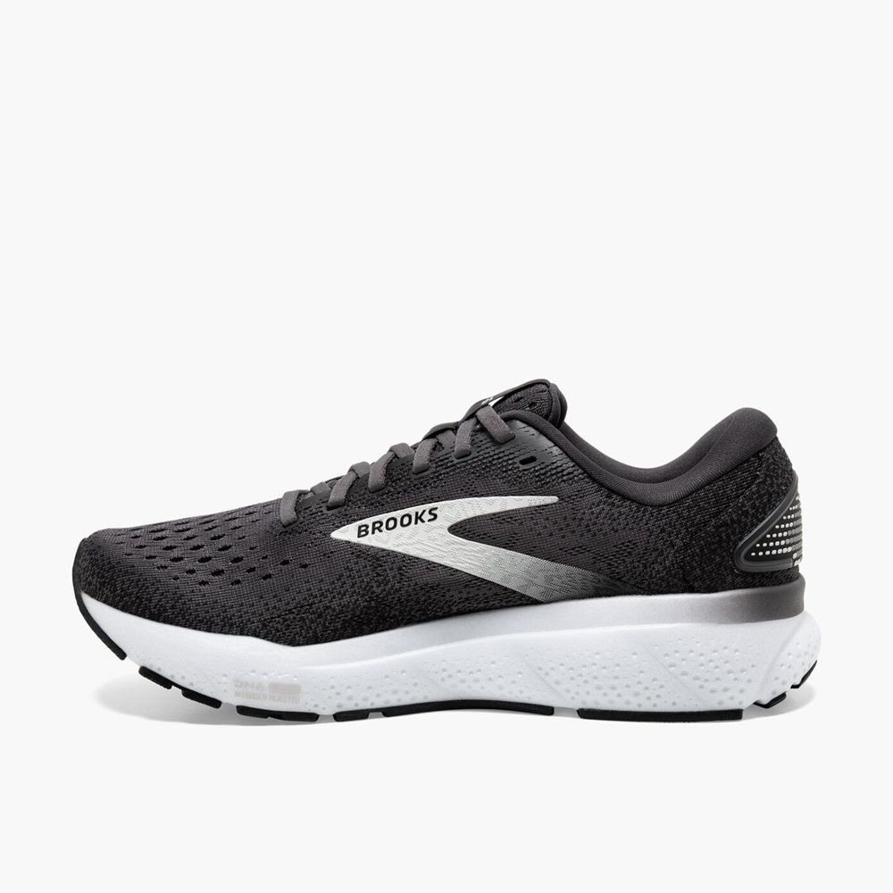 Black Brooks Womens Ghost 16 Sports Shoes | ICE-846317