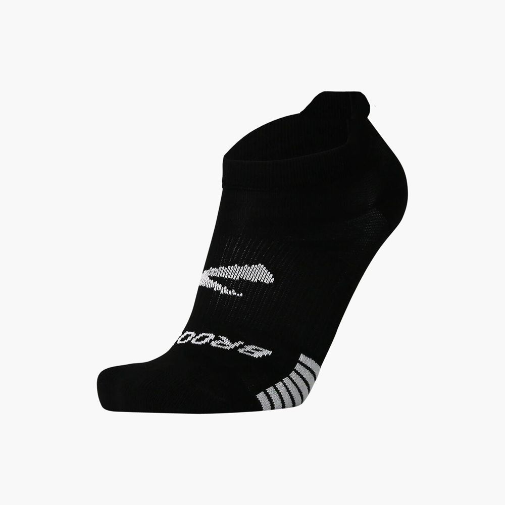 Black Brooks Womens Ghost Lite No Show 2-Pack Socks | DNQ-802967