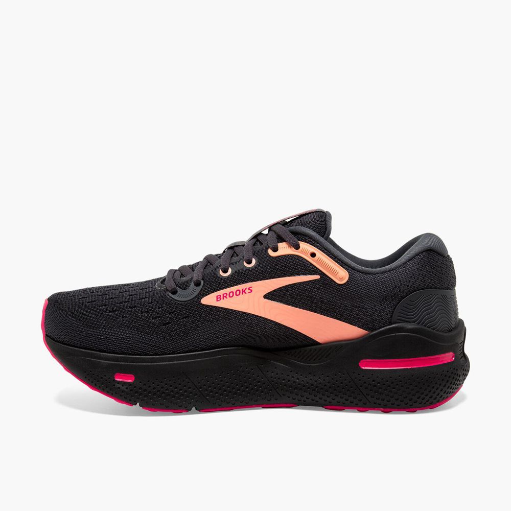 Black Brooks Womens Ghost Max Running Shoes | XDY-186405