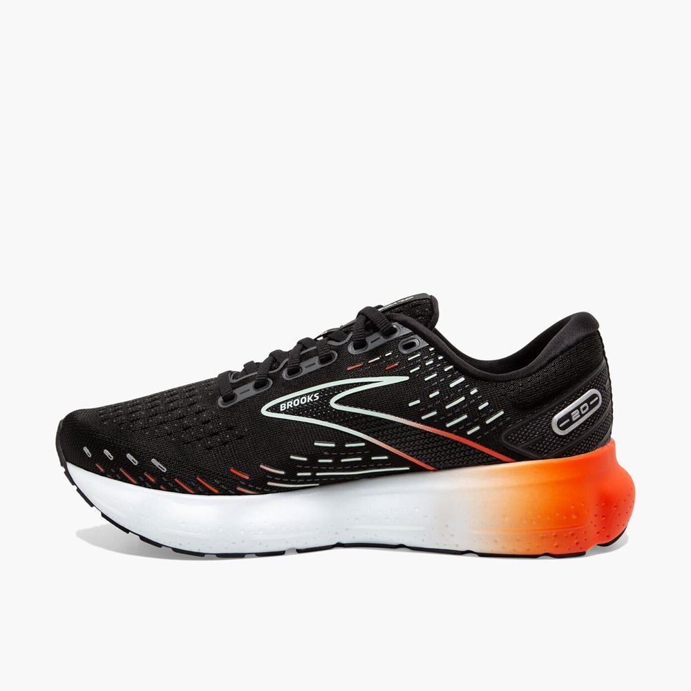 Black Brooks Womens Glycerin 20 Running Shoes | PRE-865174