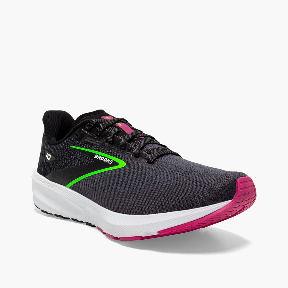 Black Brooks Womens Launch 10 Running Shoes | SZX-814950