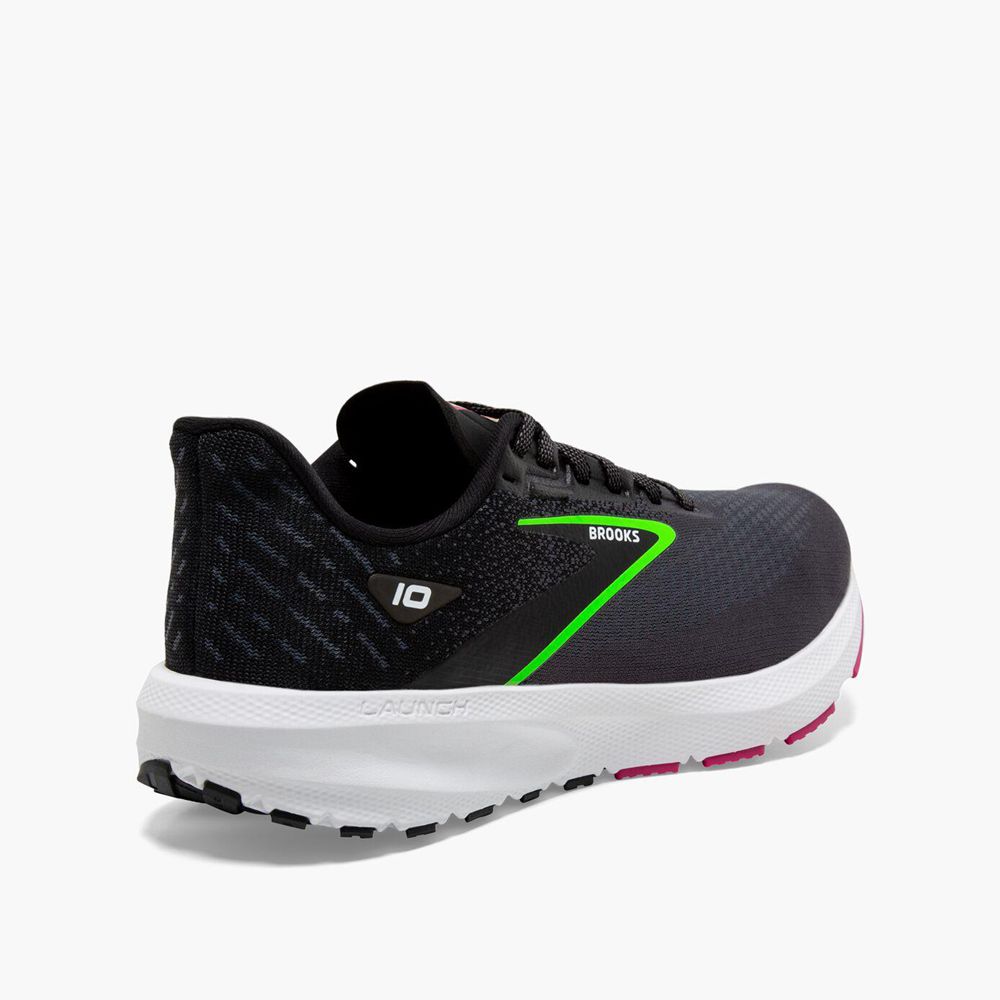 Black Brooks Womens Launch 10 Running Shoes | SZX-814950