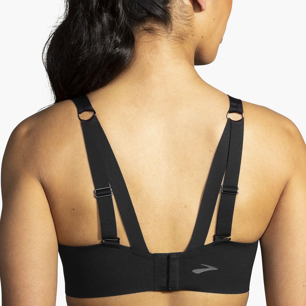 Black Brooks Womens Underwire Sports Bra | BVT-618203