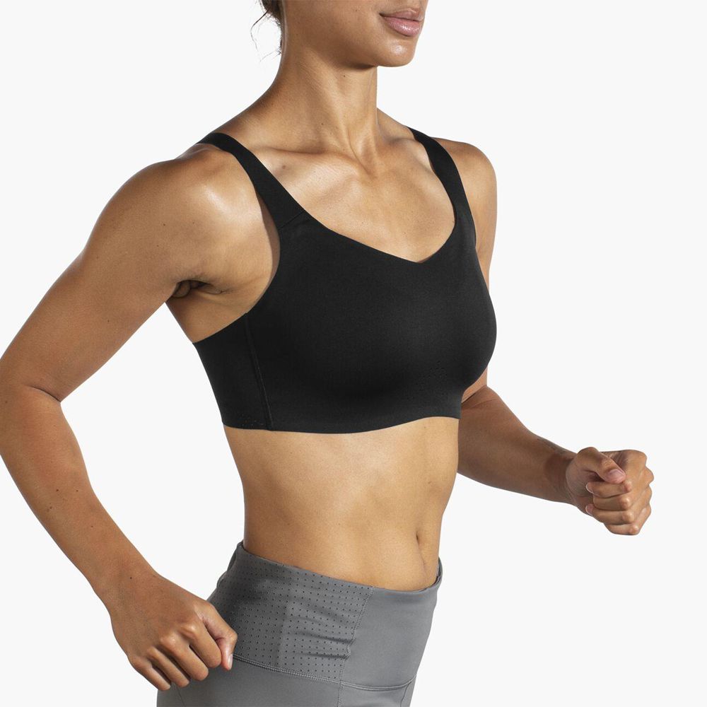 Black Brooks Womens Underwire Sports Bra | BVT-618203