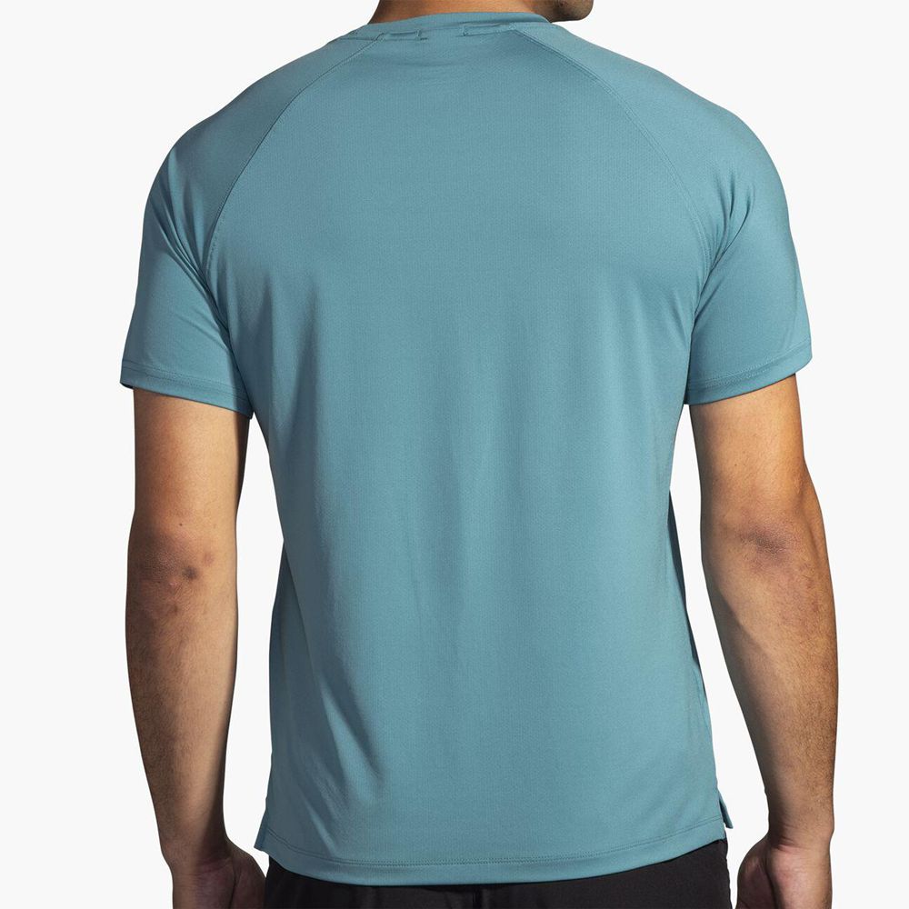 Blue Brooks Mens Atmosphere Short Sleeve 2.0 T-Shirt | RPA-584103