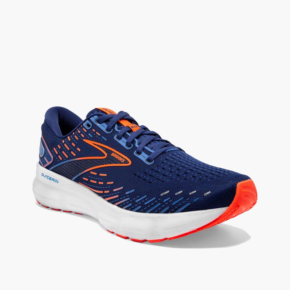 Blue Brooks Mens Glycerin 20 Running Shoes | CEO-806341