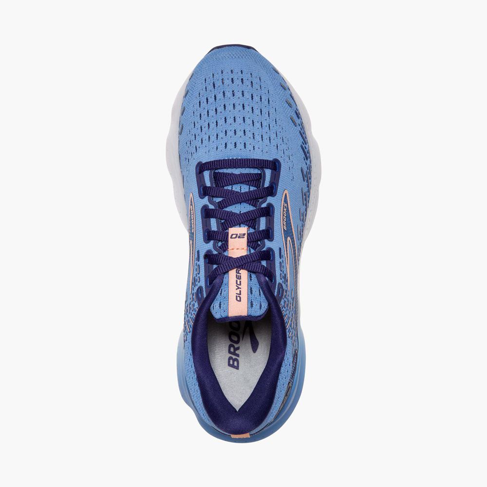 Blue Brooks Womens Glycerin 20 Running Shoes | EYS-014573