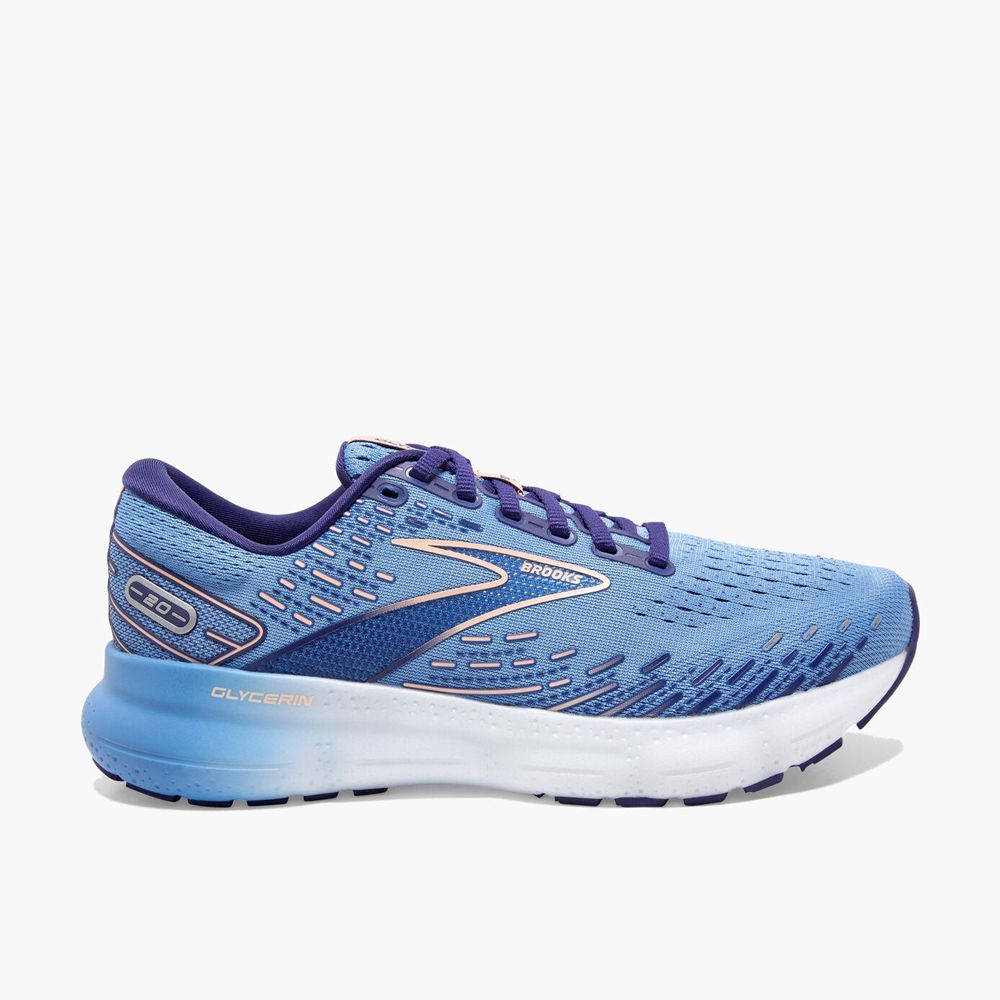 Blue Brooks Womens Glycerin 20 Running Shoes | EYS-014573