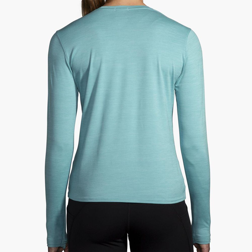 Blue Brooks Womens Luxe Long Sleeve T-Shirt | VHS-092751