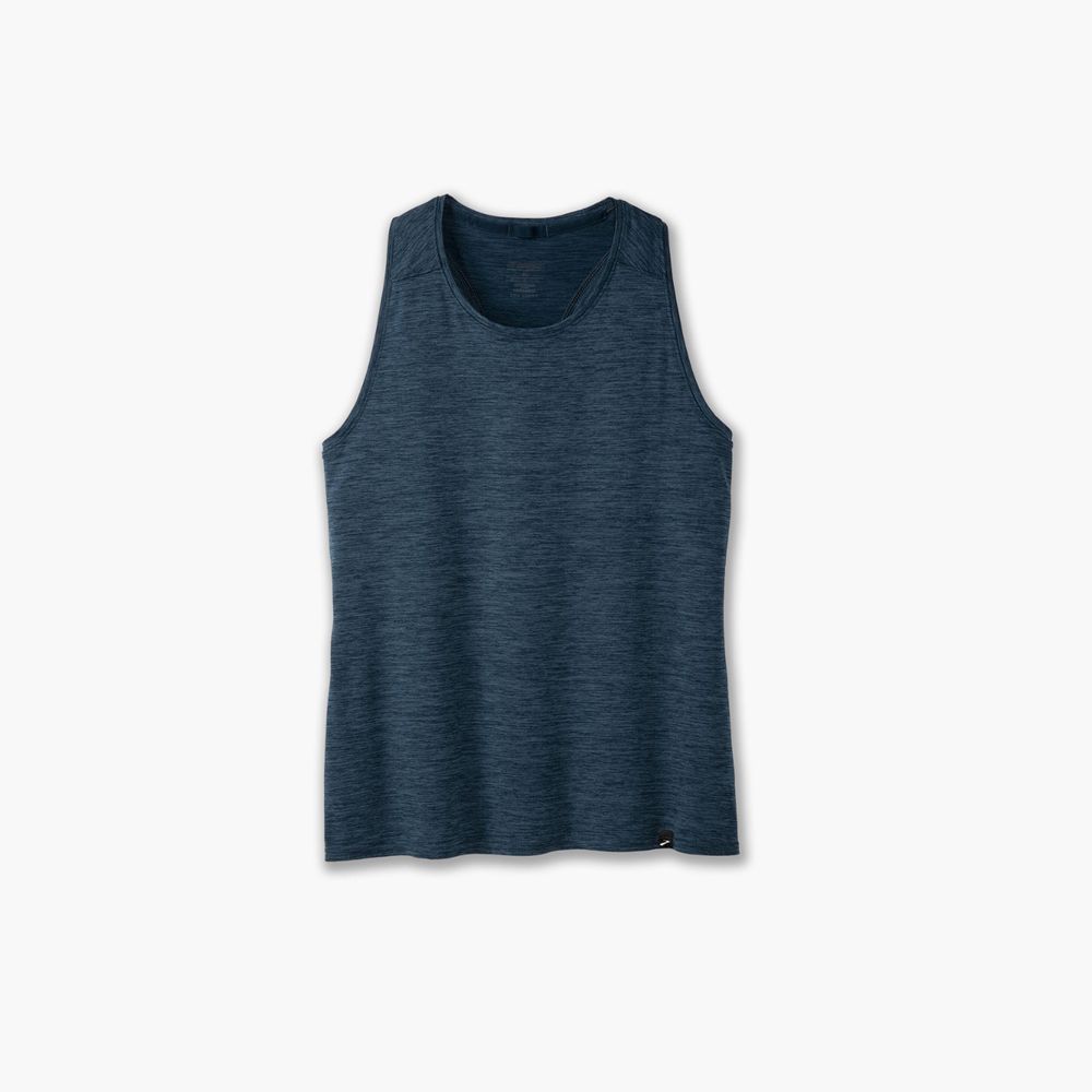 Blue Brooks Womens Luxe Tank Top | LVR-395082