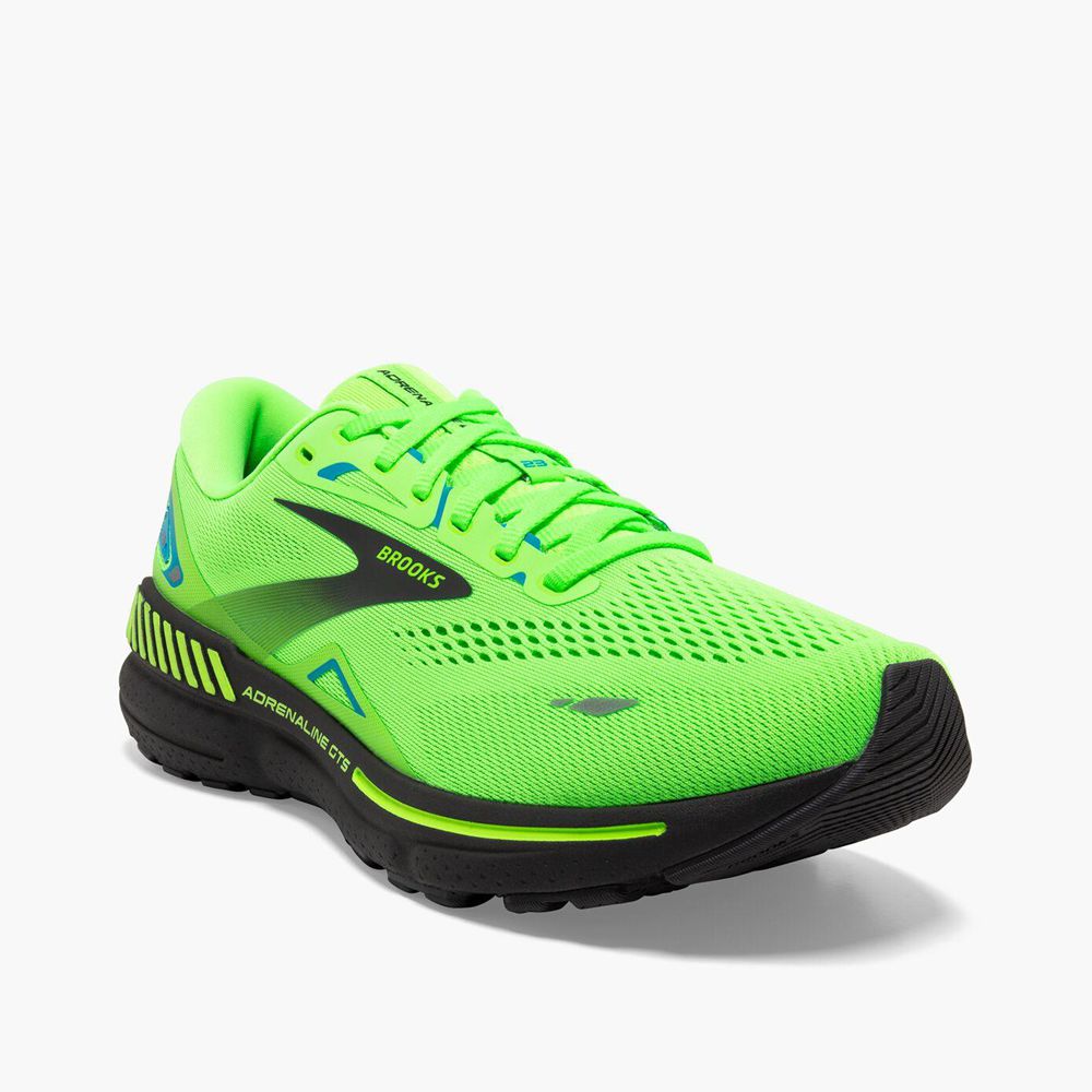 Green Brooks Mens Adrenaline GTS 23 Running Shoes | XJO-416702