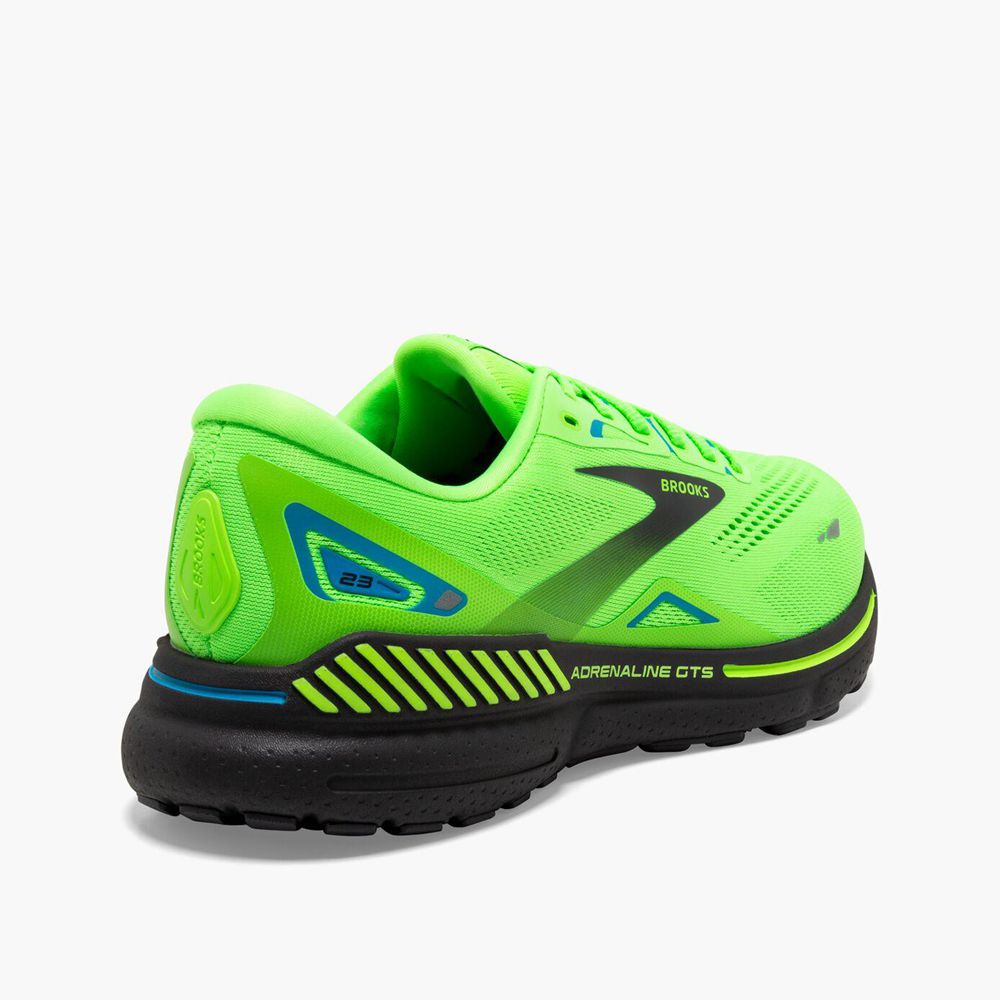 Green Brooks Mens Adrenaline GTS 23 Running Shoes | XJO-416702