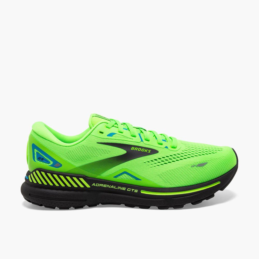 Green Brooks Mens Adrenaline GTS 23 Running Shoes | XJO-416702