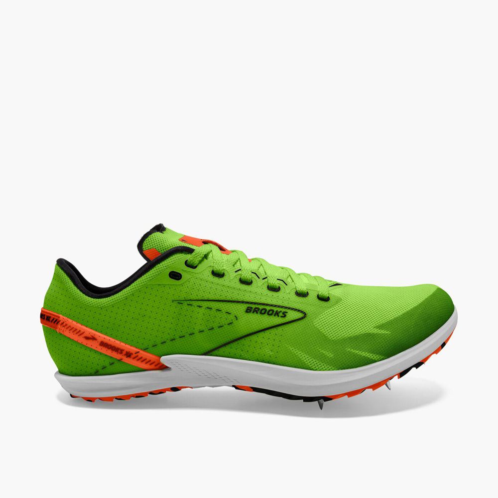 Green Brooks Mens Draft XC Running Shoes | QRX-465903