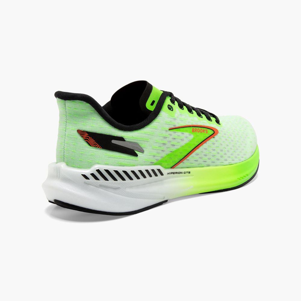 Green Brooks Mens Hyperion GTS Running Shoes | JEV-729643