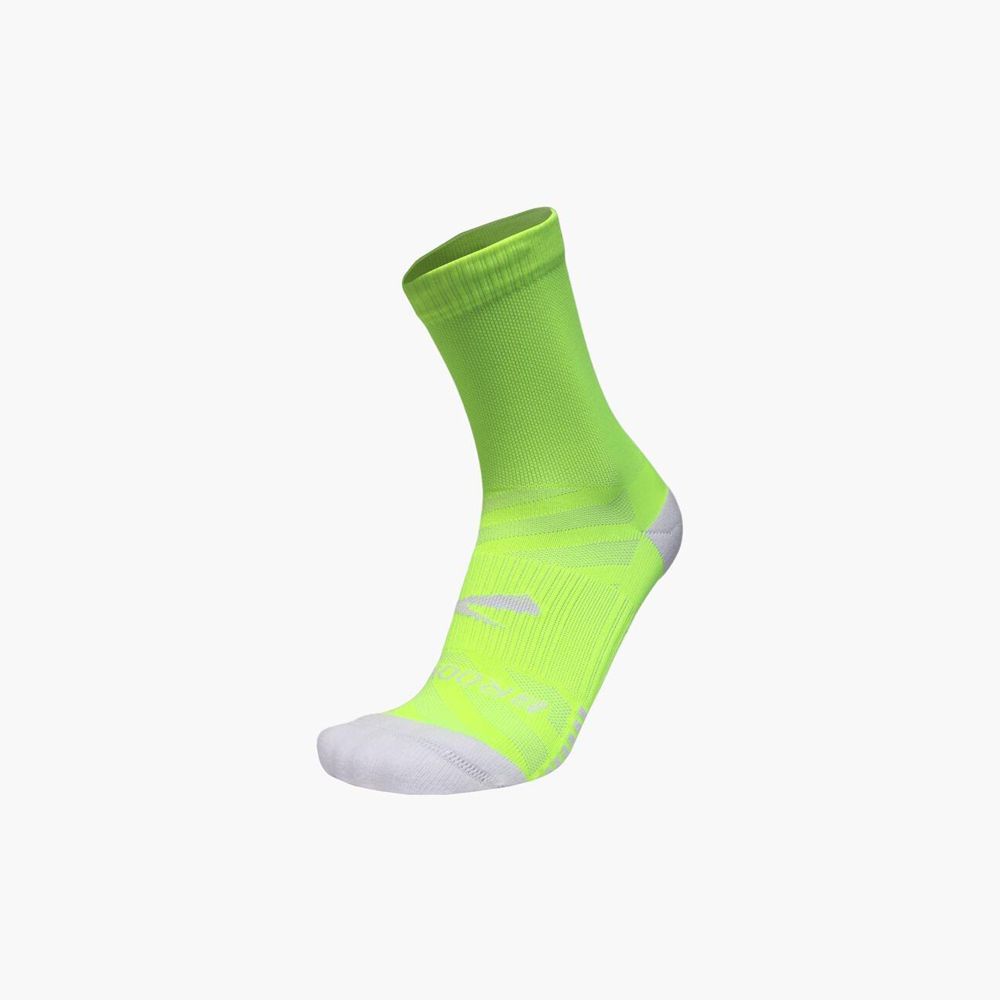 Green Brooks Womens Ghost Lite Crew 2-Pack Socks | BPG-182056