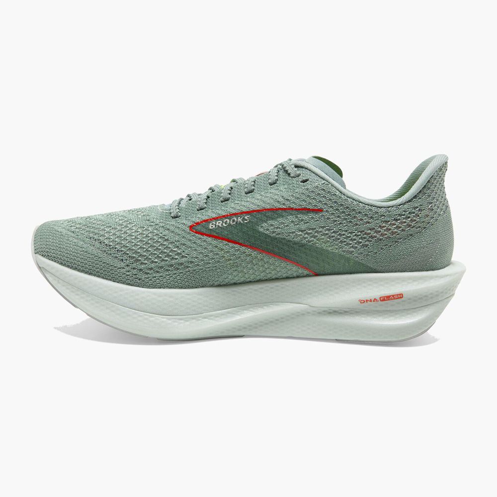 Green Brooks Womens Hyperion Elite 3 Sports Shoes | EZG-507398