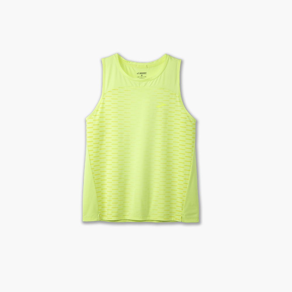 Green Brooks Womens Sprint Free 2.0 Tank Top | SVP-950268