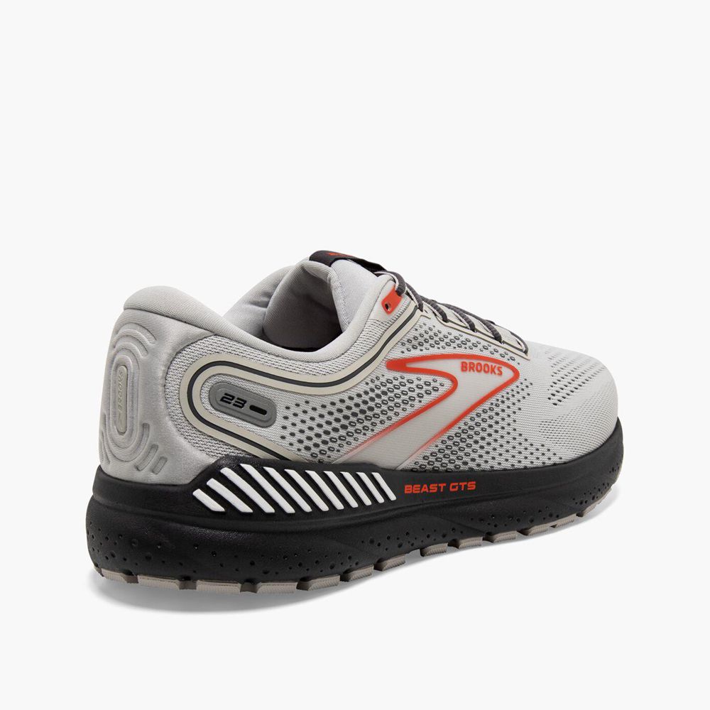 Grey Brooks Mens Beast GTS 23 Running Shoes | LUN-150249