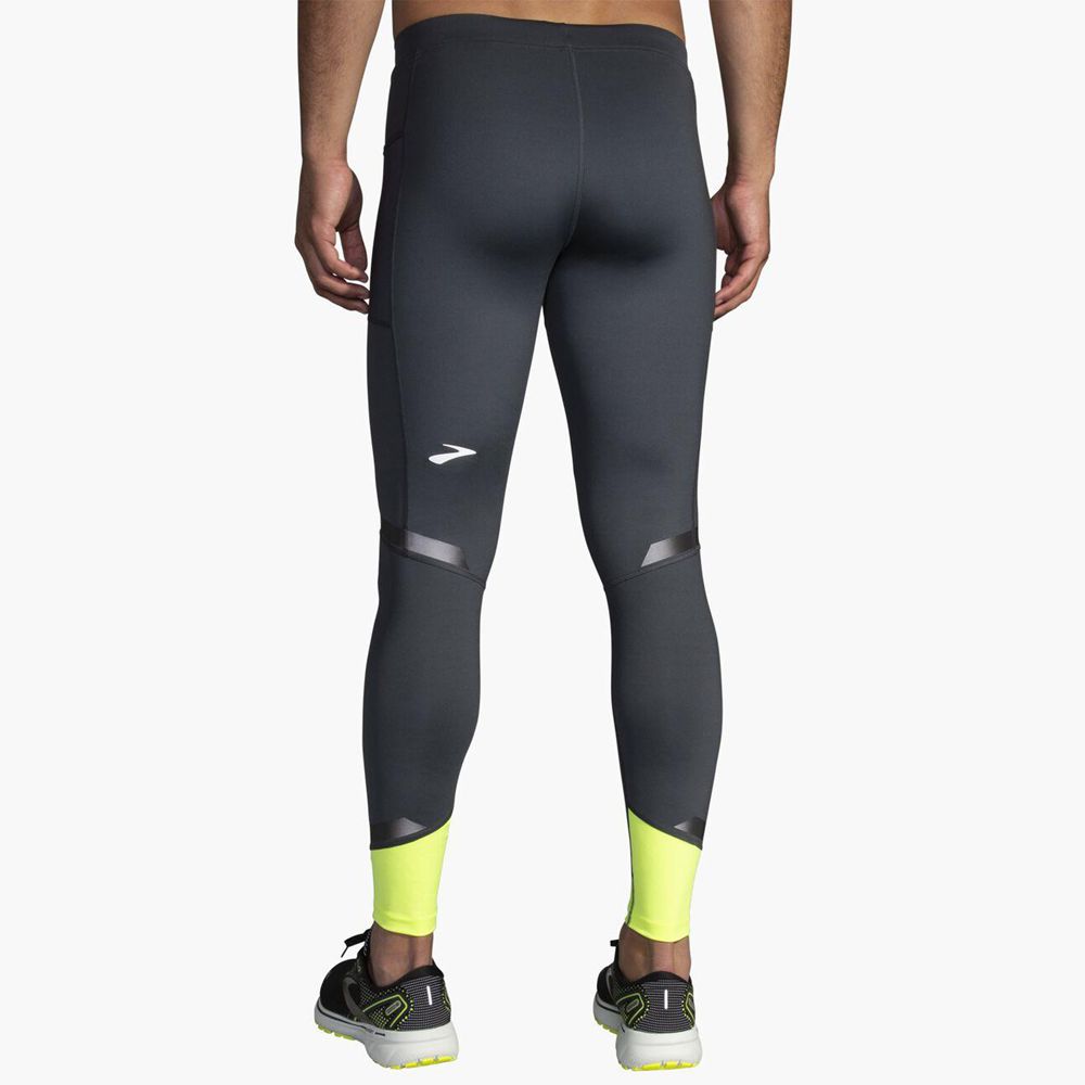 Grey Brooks Mens Run Visible Tight Pants | GTM-710543