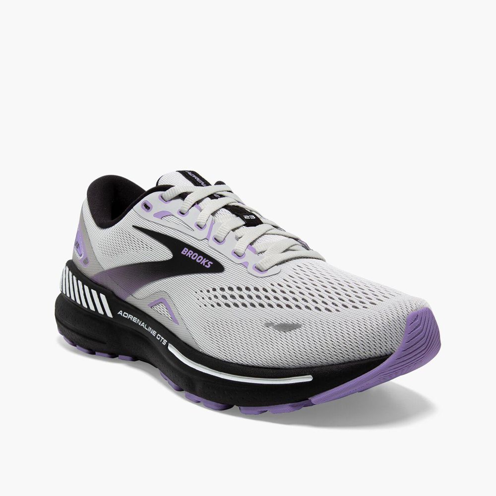 Grey Brooks Womens Adrenaline GTS 23 Running Shoes | OJP-049821